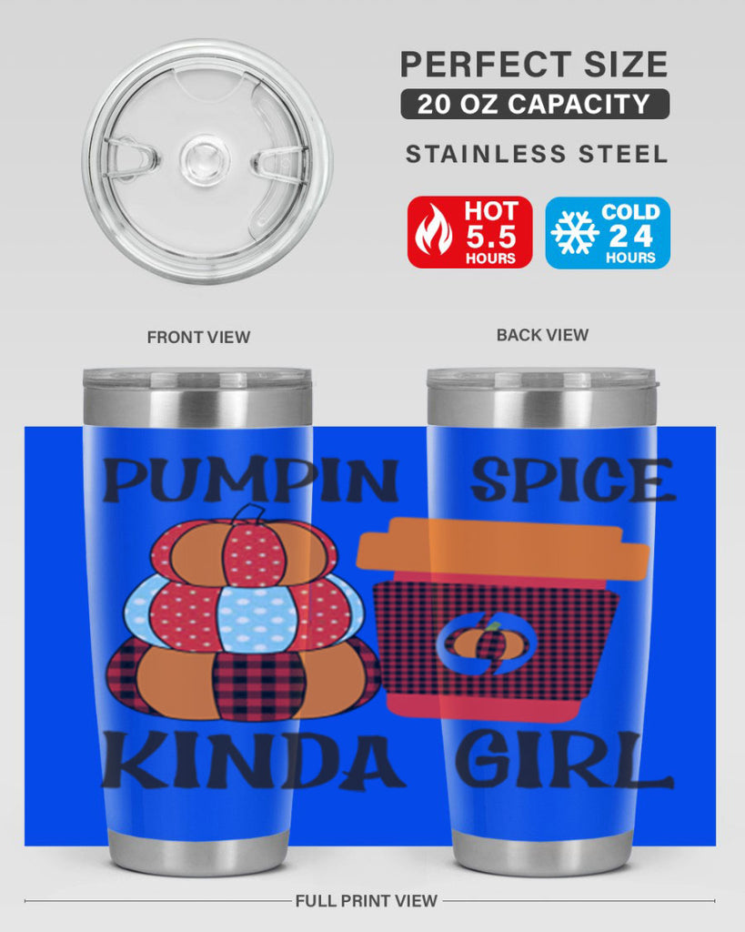 pumpkin spice kinda girl 551#- fall- Tumbler