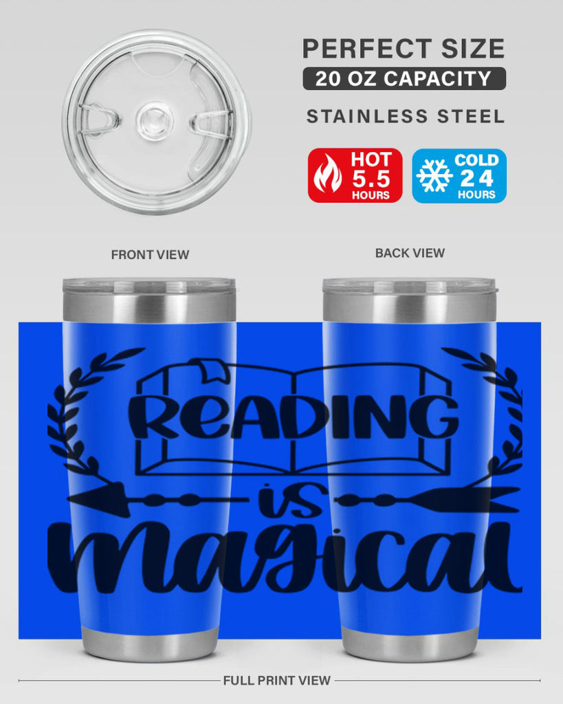 reading is magical 30#- reading- Tumbler