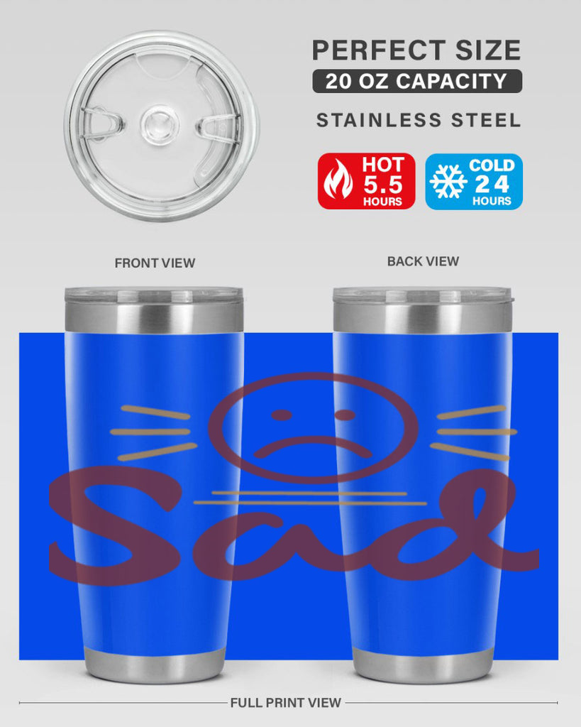 sad 5#- fathers day- Tumbler