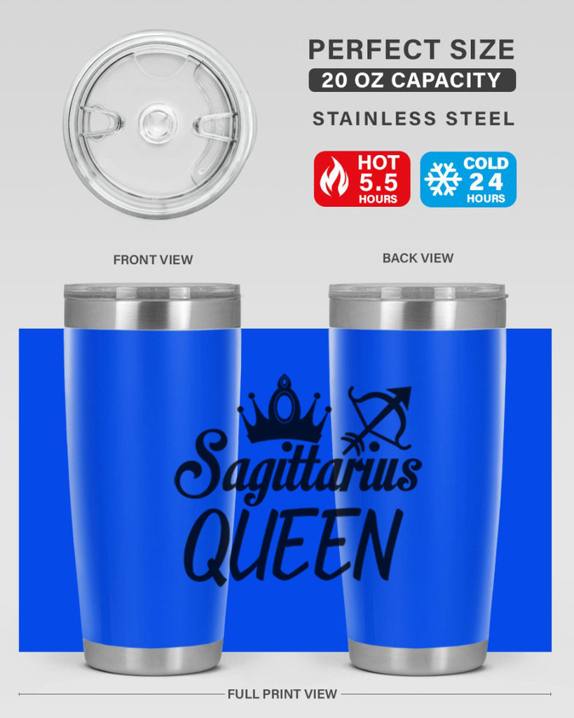 sagittarius queen 412#- zodiac- Tumbler