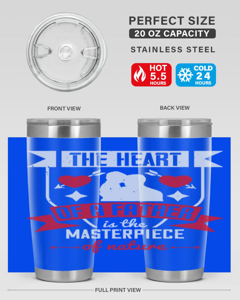 the heart of a father 159#- fathers day- Tumbler