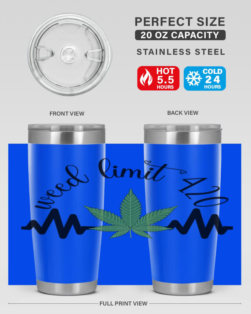 weed limit 420 cannabis heartbeat 292#- marijuana- Tumbler