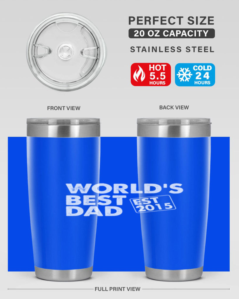 world is best dad est m 62#- dad- Tumbler