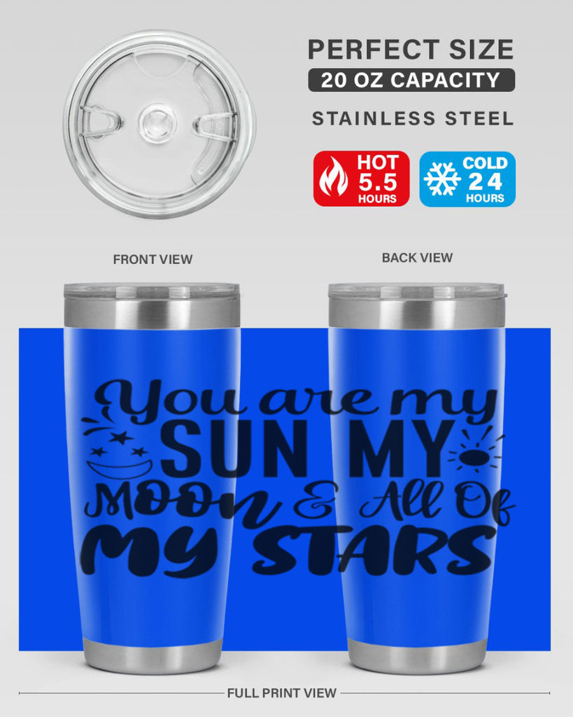 you are my sun my moon all of my stars 4#- family- Tumbler