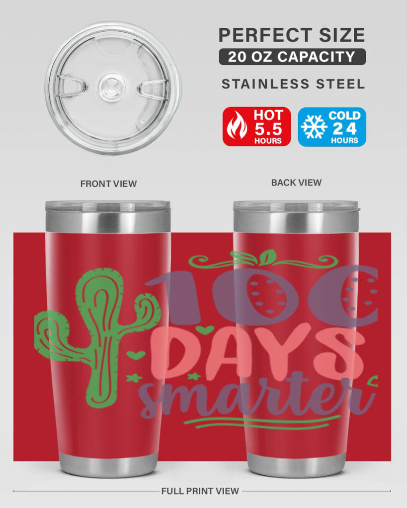 100 days smarterr 23#- 100 days of school- Tumbler