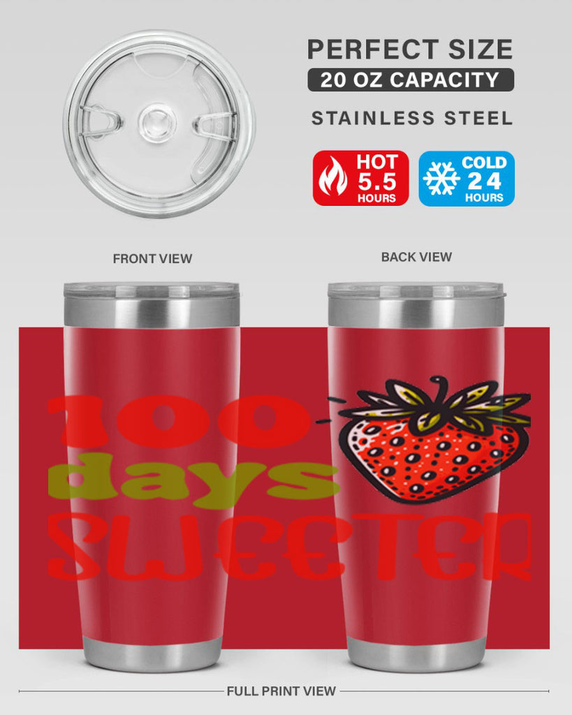 100 days sweeter Sublimation 34#- 100 days of school- Tumbler