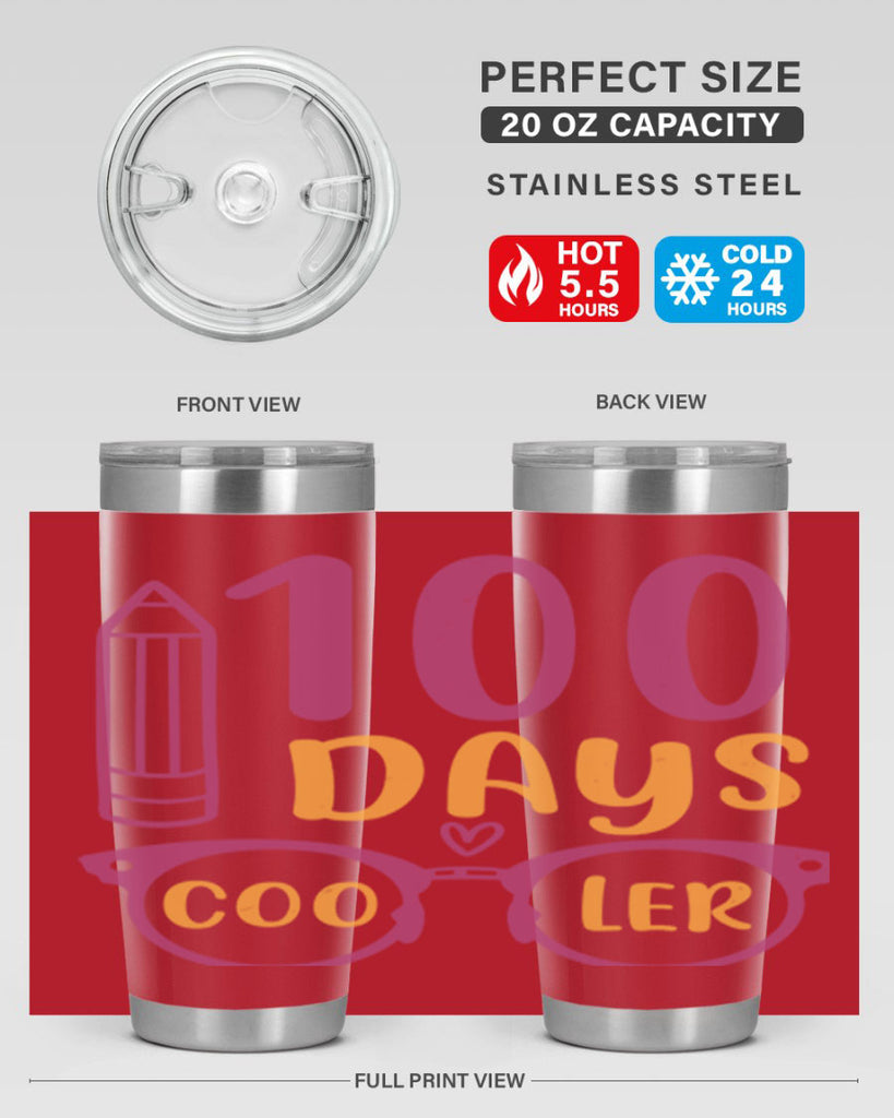 2 days cooler 42#- 100 days of school- Tumbler