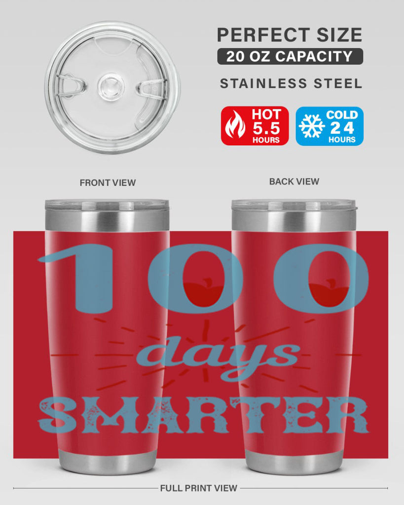 7 days smarter 47#- 100 days of school- Tumbler