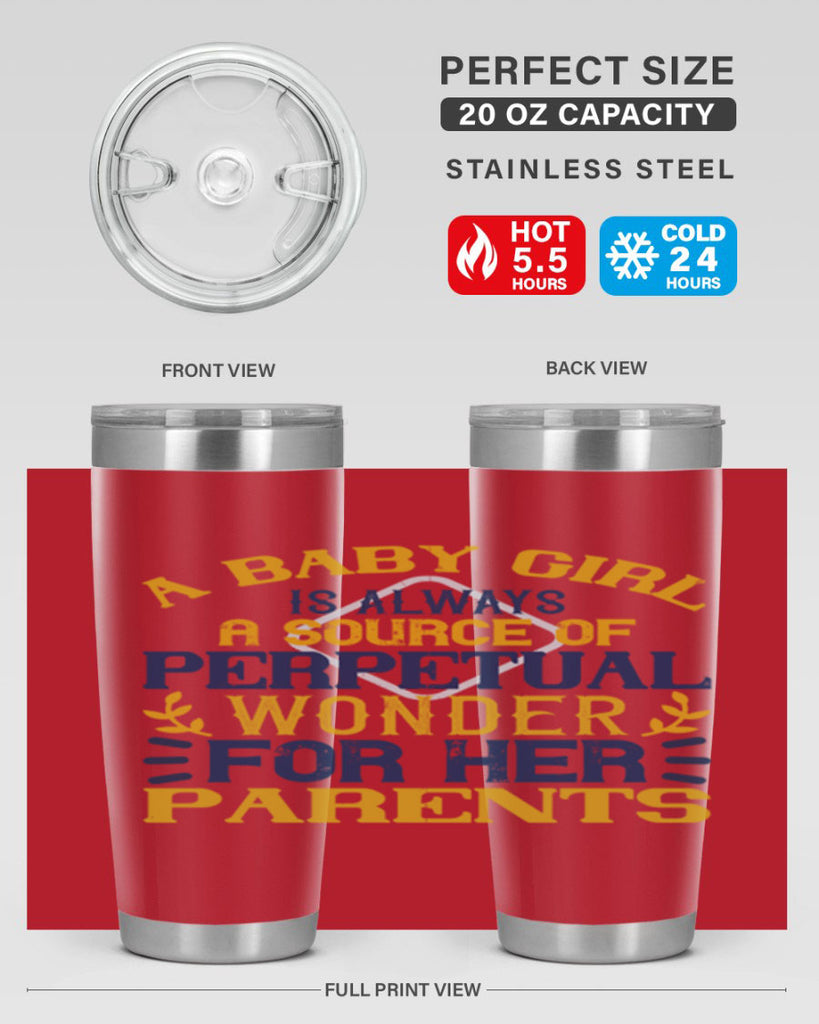 A baby girl is always a source of perpetual wonder for her parents Style 142#- baby- tumbler