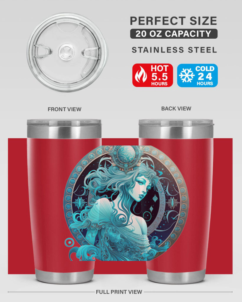 Aquarius 63#- zodiac- Tumbler