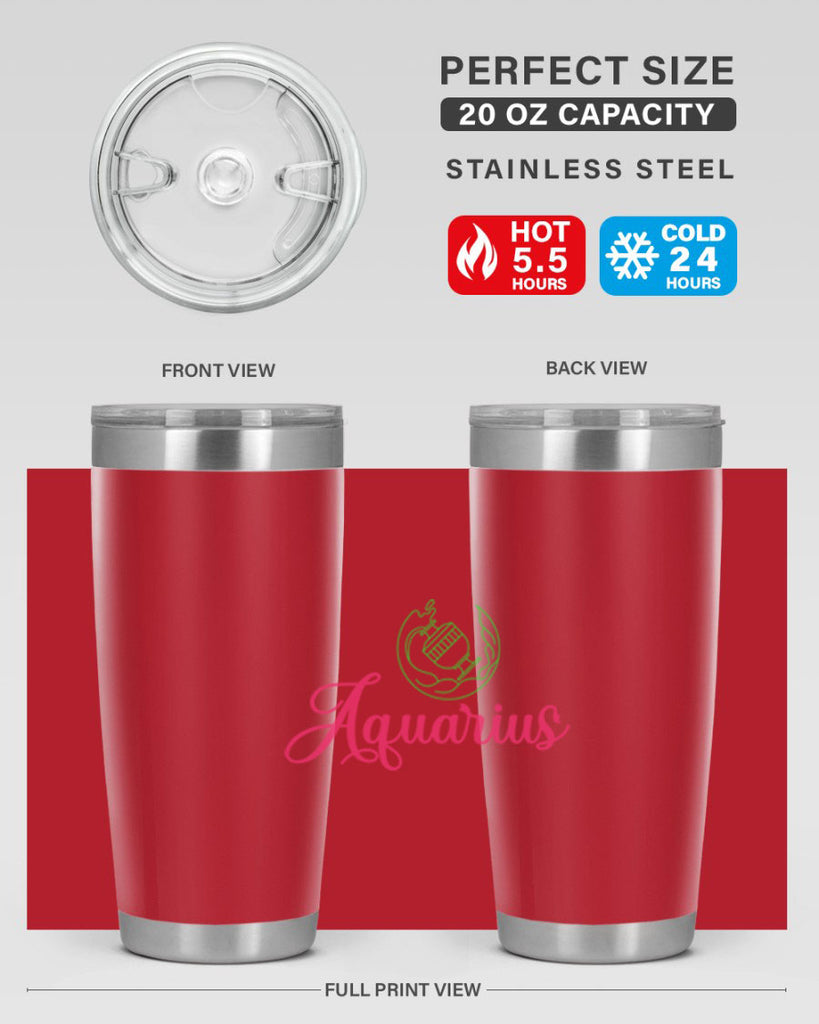 Aquarius 70#- zodiac- Tumbler