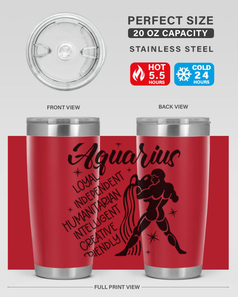 Aquarius 72#- zodiac- Tumbler