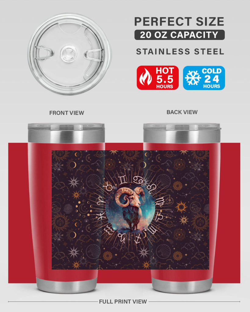 Aries Straigth 95#- zodiac- Tumbler