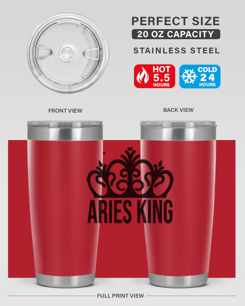 Aries king 107#- zodiac- Tumbler