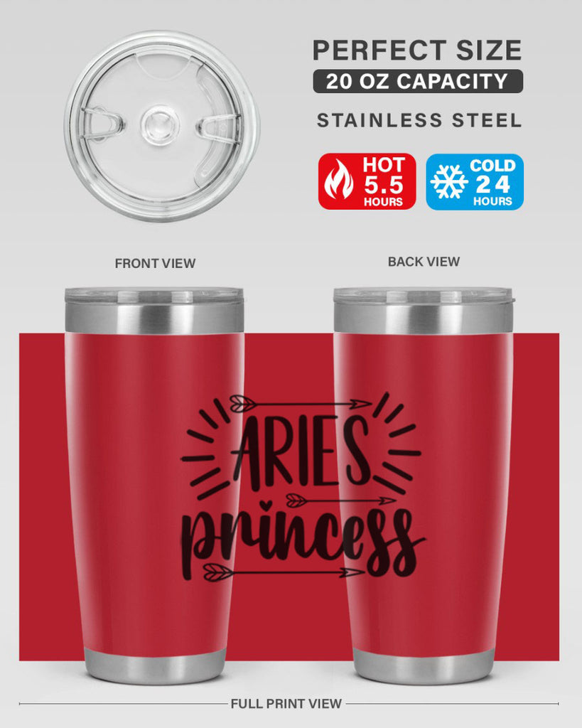 Aries princess 115#- zodiac- Tumbler