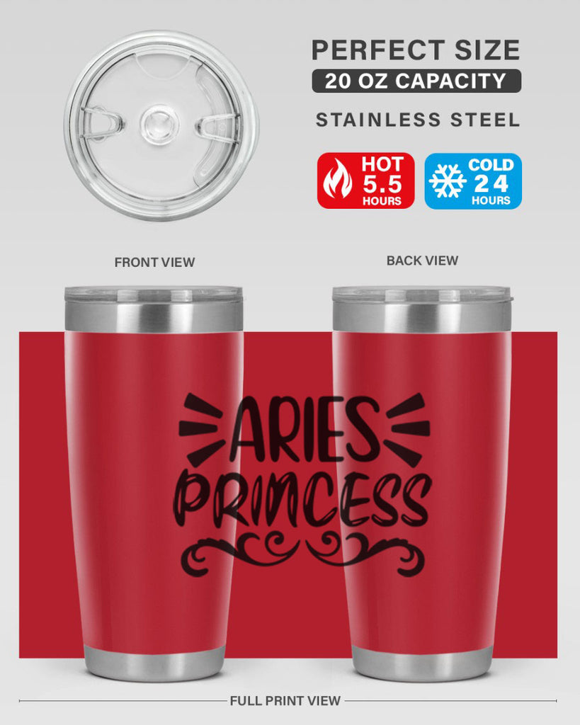 Aries princess 117#- zodiac- Tumbler