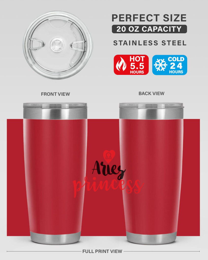Aries princess 98#- zodiac- Tumbler