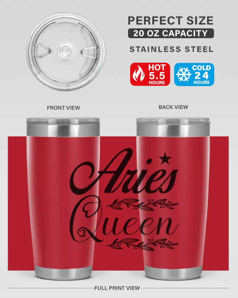 Aries queen 119#- zodiac- Tumbler