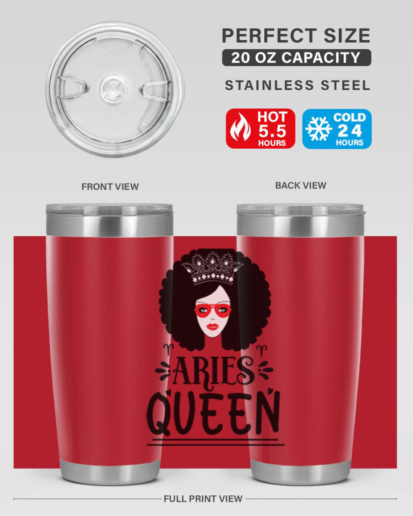 Aries queen 120#- zodiac- Tumbler
