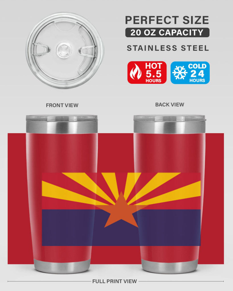 Arizona 49#- Us Flags- Tumbler