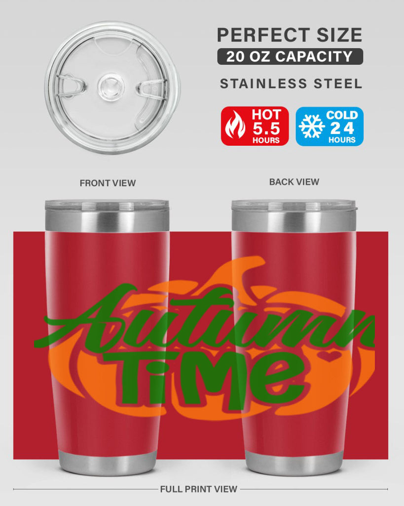 Autumn Time 34#- fall- Tumbler