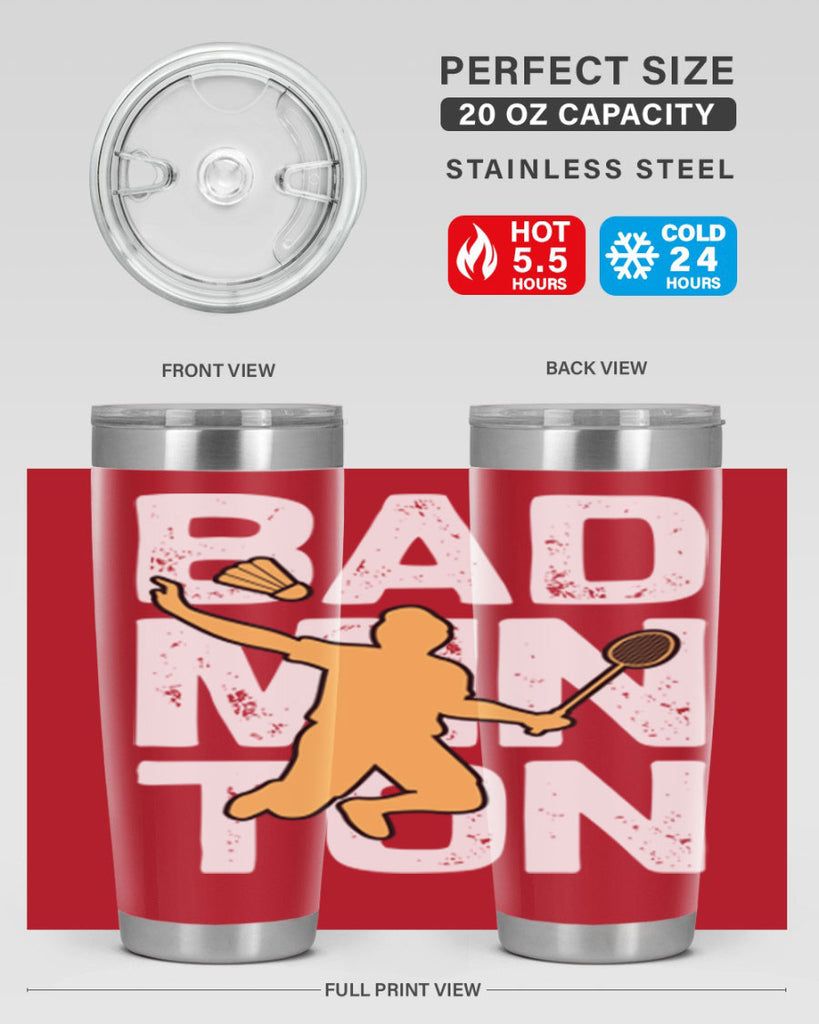 Bad 1452#- badminton- Tumbler