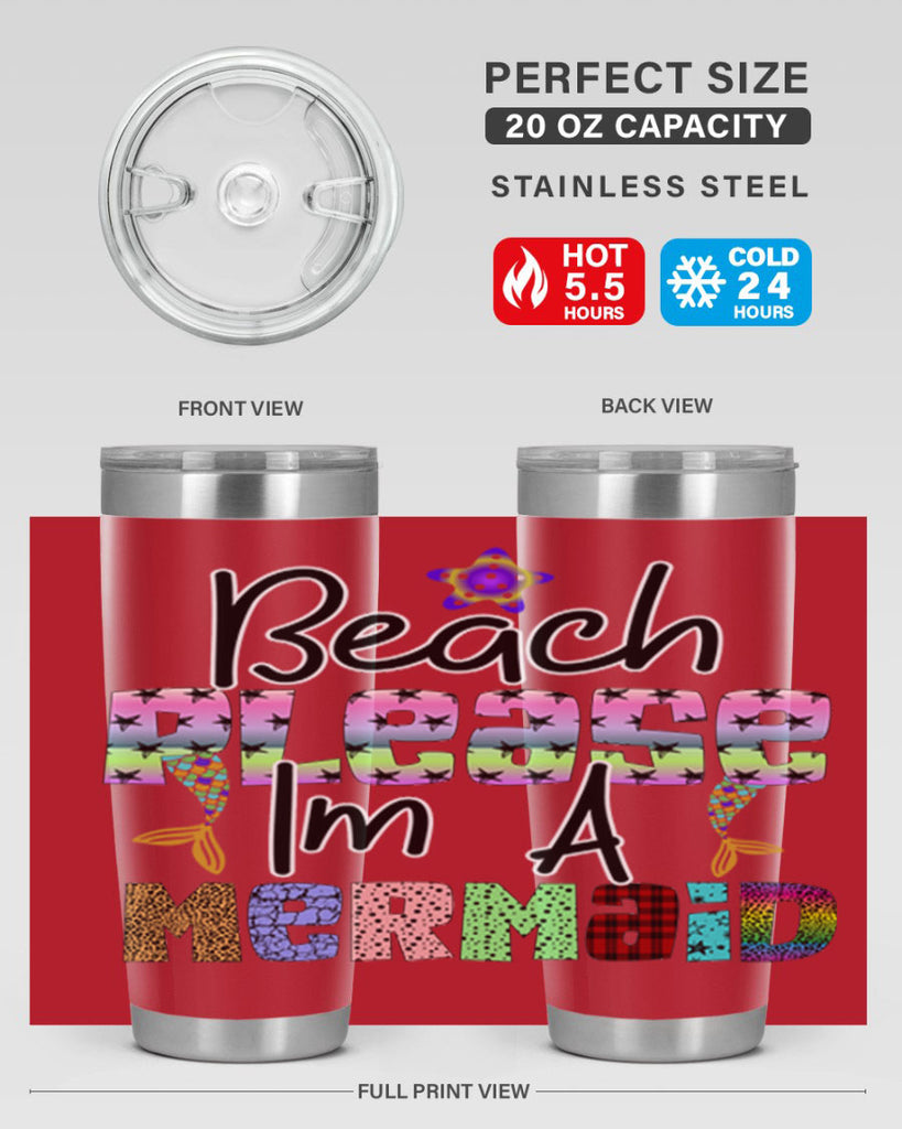 Beach Please Im A Mermaid 59#- mermaid- Tumbler