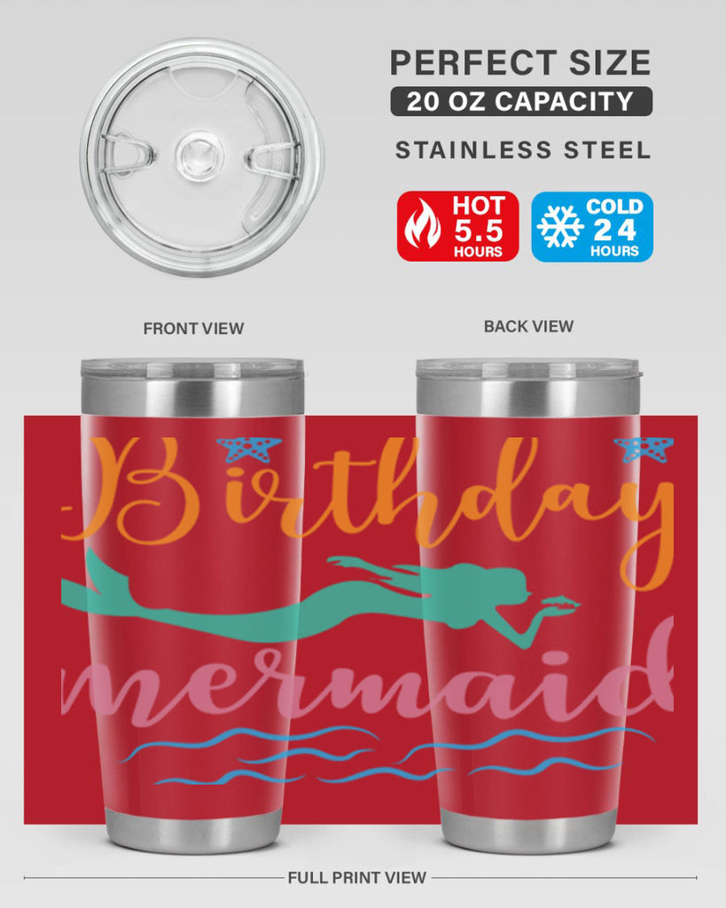 Birthday Mermaid Design 79#- mermaid- Tumbler