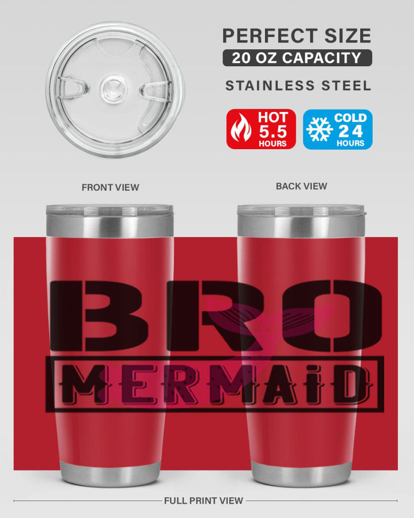 Bro mermaid 85#- mermaid- Tumbler