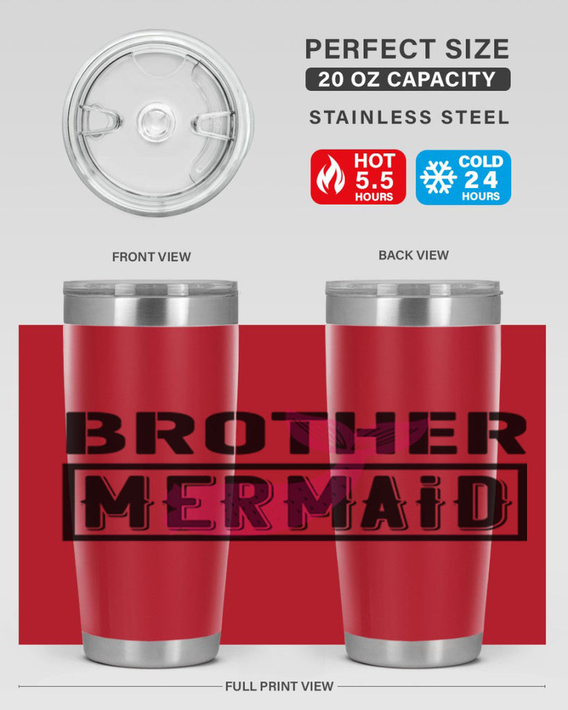 Brother mermaid 86#- mermaid- Tumbler