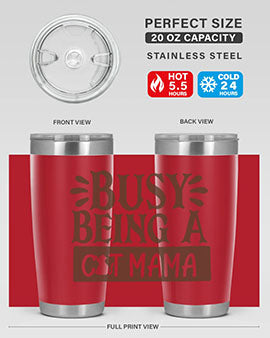 Busy Being A Cat Mama Style 2#- cat- Tumbler