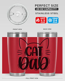 Cat Dad Style 81#- cat- Tumbler