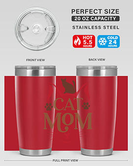 Cat Mom Style 6#- cat- Tumbler