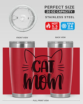 Cat Mom Style 85#- cat- Tumbler