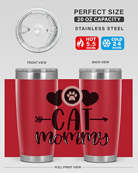 Cat Mommy Style 87#- cat- Tumbler