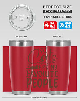 Cats Are My Favorite People Style 7#- cat- Tumbler