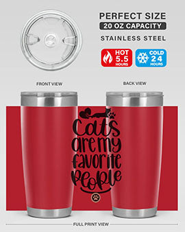 Cats Are My Favorite People Style 89#- cat- Tumbler