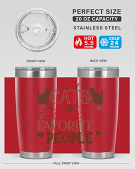 Cats Are My Favorite People Style 8#- cat- Tumbler