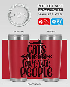 Cats Are My Favorite People Style 90#- cat- Tumbler