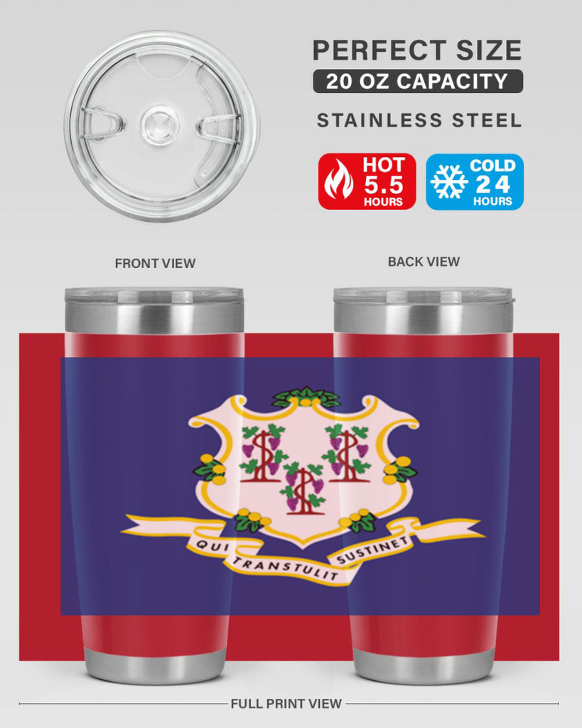 Connecticut 45#- Us Flags- Tumbler