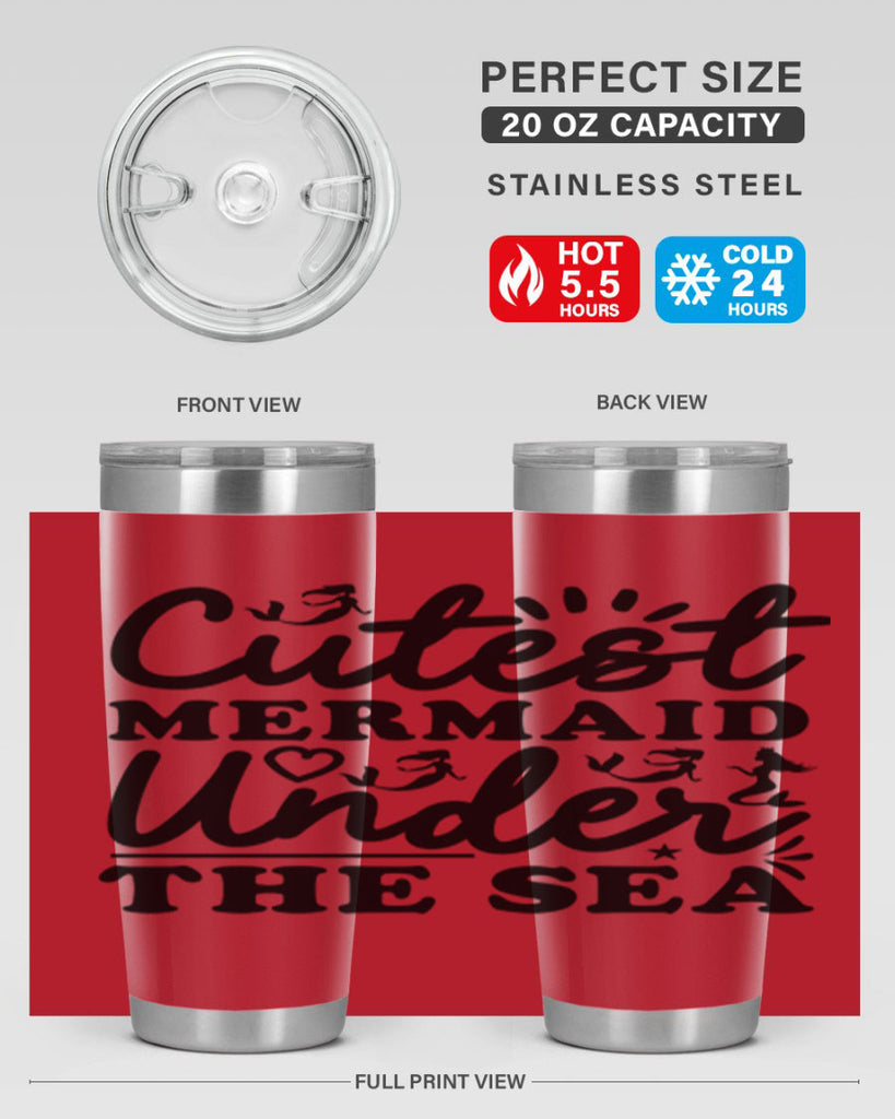 Cutest Mermaid Under the Sea 106#- mermaid- Tumbler