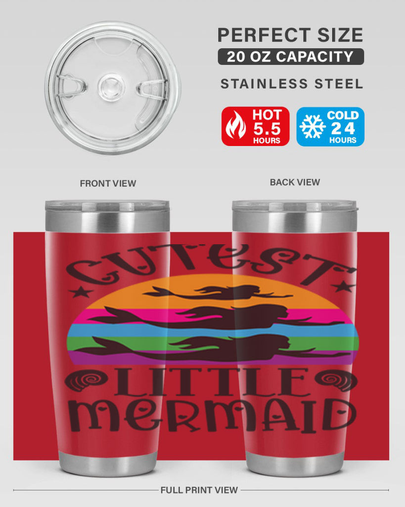 Cutest little mermaid 96#- mermaid- Tumbler
