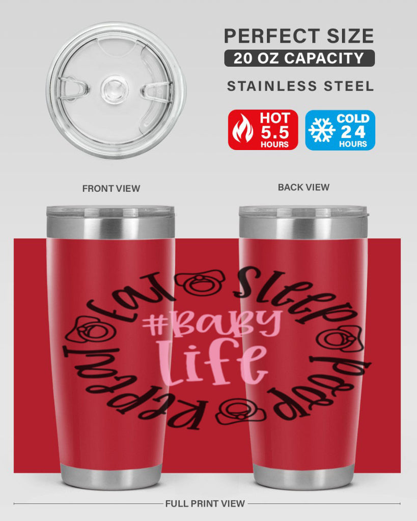 Eat Sleep Poop Repeat BabyLife Style 97#- baby- tumbler