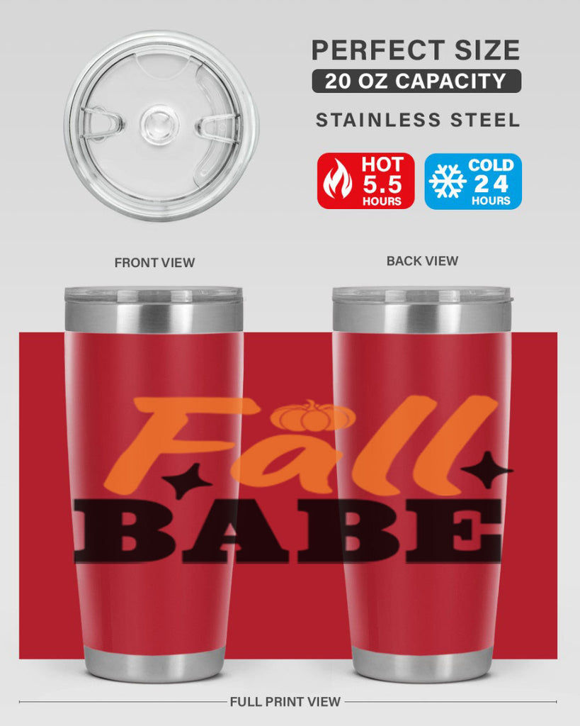 Fall Babe 89#- fall- Tumbler