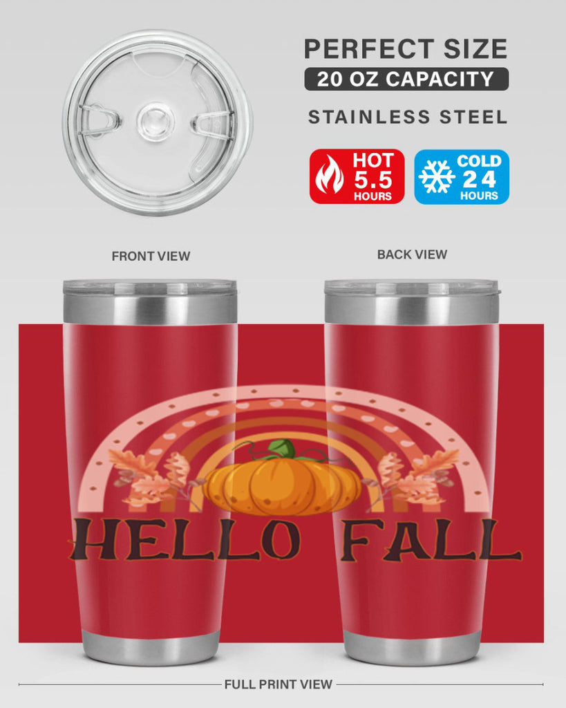 Fall Boho Rainbow 91#- fall- Tumbler