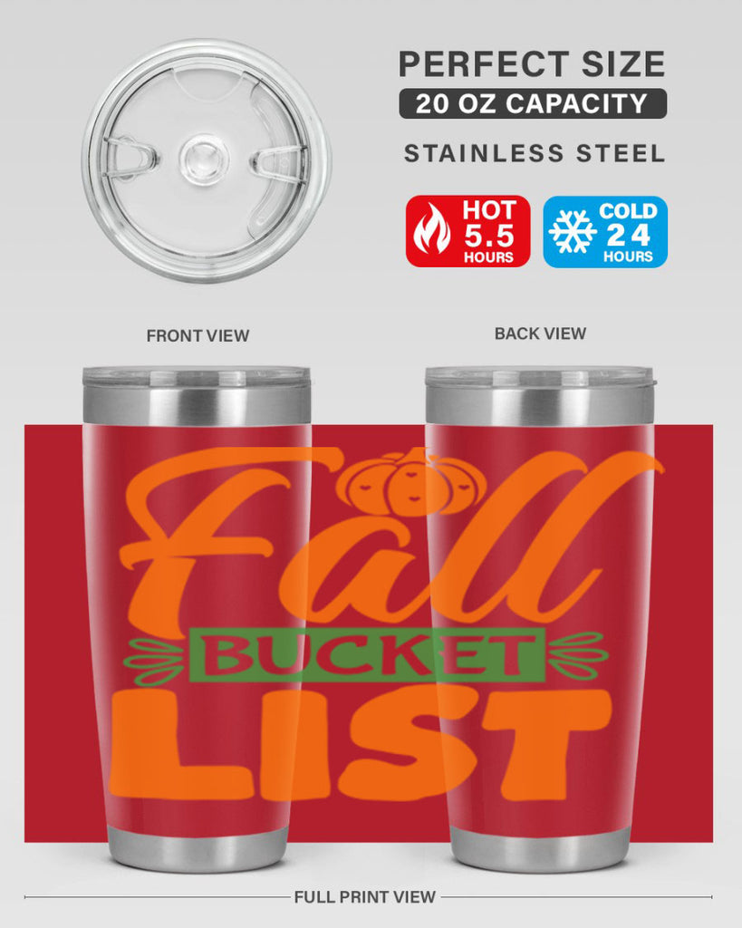 Fall Bucket List 93#- fall- Tumbler