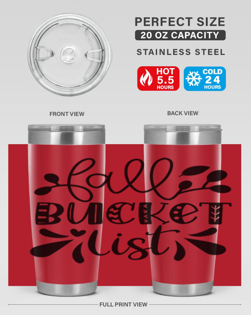 Fall Bucket List 94#- fall- Tumbler