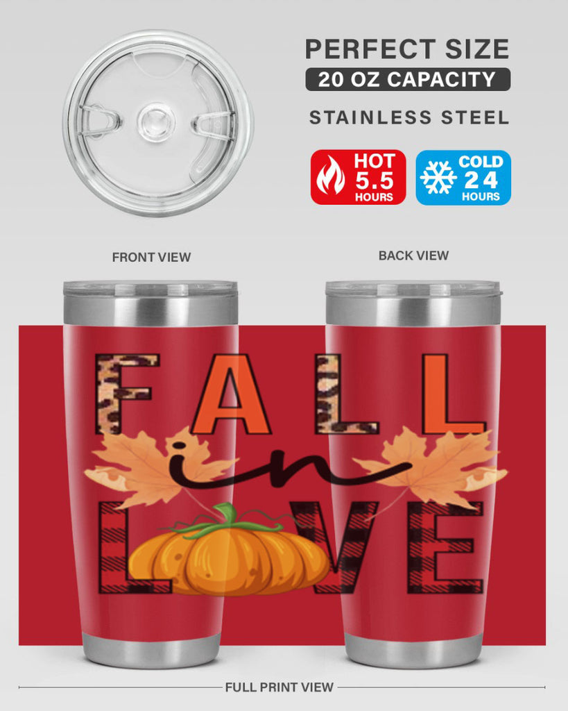 Fall in Love 104#- fall- Tumbler