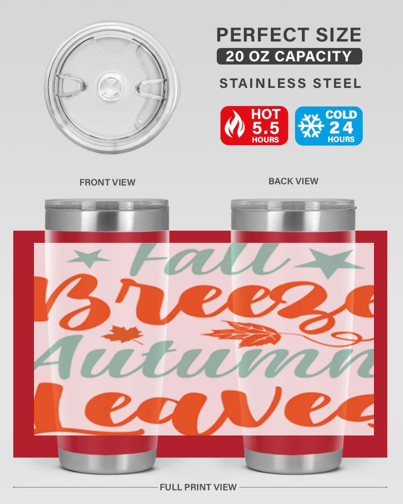 FallBreezeAutumnLeaves 147#- fall- Tumbler