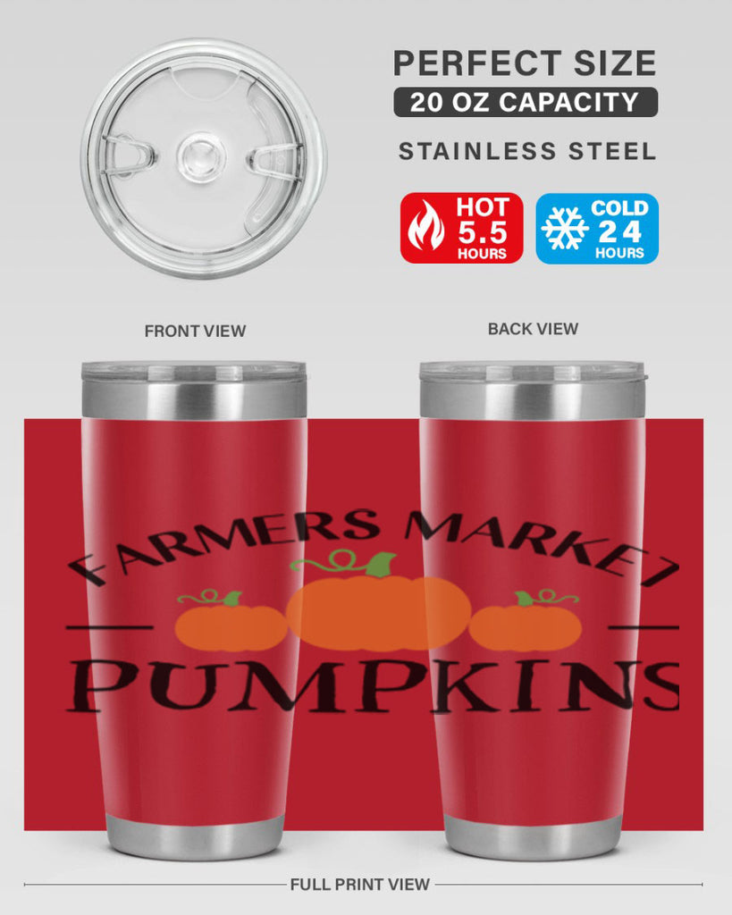 Farmers Market Pumpkins 178#- fall- Tumbler